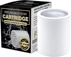 img 4 attached to 🚿 AquaHomeGroup 15-Stage Premium Filter Cartridge (No Housing), Compatible with Any Shower Filter of Similar 15 and 20-Stage Design