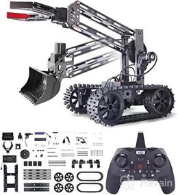 img 1 attached to 🤖 VANLINNY Robot Kits: 2-in-1 RC Excavator with Track, STEM DIY Toy for Kids Ages 8-12