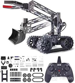 img 4 attached to 🤖 VANLINNY Robot Kits: 2-in-1 RC Excavator with Track, STEM DIY Toy for Kids Ages 8-12