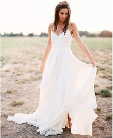 img 3 attached to Stunning Sleeveless Chiffon Wedding Dress With V-Neckline From HONGFUYU