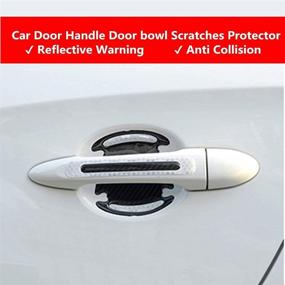 img 2 attached to 3D Car Reflective Sticker Door Handle Door Bowl Protection Guards Trim Stickers Universal Reflective Warning Anti Collision Scratches Protector ( 8Pcs Silver )