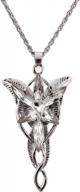 fairy tale inspired: lureme® arwen silver tone zirconia wings pendant necklace for women and girls (a1000004) logo