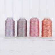 40wt 1000m polyester embroidery thread set - 4 pastel variegated shades - 5 sets available logo
