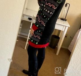img 5 attached to Get Festive With Glamaker'S Cute Ugly Christmas Oversized Sweater Dress For Women