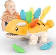 🦖 enhance fine motor skills with montessori toddler sensory toys - colorful dinosaur toys for baby 12-18 months to 1-3 years - develop number and color recognition in 1 2 3-year-olds logo