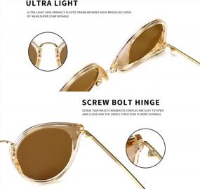 img 1 attached to Chic And Protective: SUNGAIT'S Oversized Polarized Cat Eye Sunglasses For Women