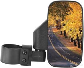 img 1 attached to 🔍 High-Definition Convex Mirror: XFinder UTV Side Rear View Accessory for Polaris Ranger, RZR XP1000, 900, 800 (1.75" Side)