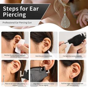 img 2 attached to 💎 Stainless Steel Professional Piercing Earrings Set