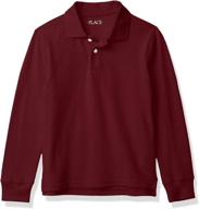 childrens place uniform sleeve pique boys' clothing at tops, tees & shirts logo