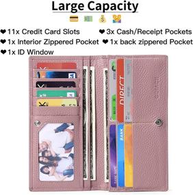 img 3 attached to Wallets Blocking Leather Credit GOIACII Women's Handbags & Wallets : Wallets