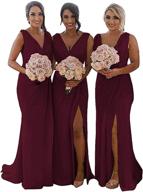 caraelm bridesmaid dresses chiffon wedding women's clothing : dresses логотип