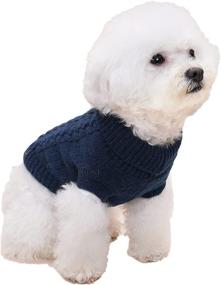 img 4 attached to Sweaters Small Sweater Sweatshirt Knitted Dogs