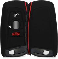 🔑 enhance your bmw key with the stylish kwmobile black/red key cover логотип