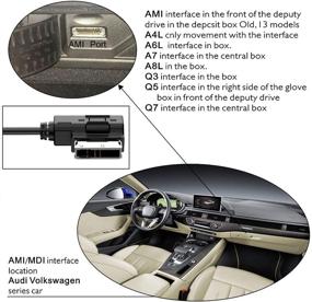 img 1 attached to 🎵 Premium CHELINK AMI MMI USB Cable: Audi Music Interface Adapter for USB Devices - Compatible with A-UDI V-W J-etta GTI GLI P-assat CC T-iguan T-ouareg EOS