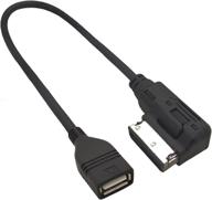 🎵 premium chelink ami mmi usb cable: audi music interface adapter for usb devices - compatible with a-udi v-w j-etta gti gli p-assat cc t-iguan t-ouareg eos logo