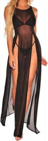 img 2 attached to Maximize Your Beach Look With Sheer Mesh Swimsuit Cover Up Dress - Sexy Split Maxi Dresses For Women'S Swimwear