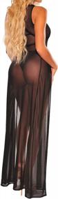 img 1 attached to Maximize Your Beach Look With Sheer Mesh Swimsuit Cover Up Dress - Sexy Split Maxi Dresses For Women'S Swimwear