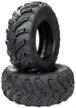 set of 2 all-terrain tubeless atv utv tires - 25x8-12 front 6pr, ideal for off-roading and outdoor adventures by parts-diyer logo