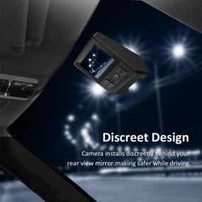 img 2 attached to 📹 1080P Full HD Dash Cam with Super Night Vision and Wide Angle Lens: Reliable Dash Camera for Cars with Motion Detection, Parking Monitoring, G-Sensor, and Loop Recording