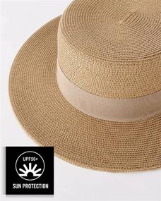 img 1 attached to Stay Sun Safe In Style With Camptrace Women'S Wide Brim Straw Beach Hat