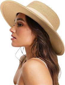 img 4 attached to Stay Sun Safe In Style With Camptrace Women'S Wide Brim Straw Beach Hat