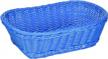 waterproof dark blue rectangular hand woven colorbasket for storage logo