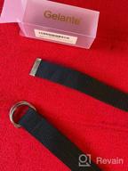 img 1 attached to Gelante Canvas Silver Military Women 2052 BLack Men's Accessories in Belts review by Chris Rob
