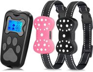 3000ft remote range dog training collar with beep vibration and shock - ideal for small, medium, and large dogs training logo