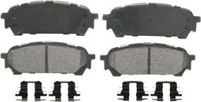 img 4 attached to 🚗 Wagner QuickStop ZX1004: Premium Semi-Metallic Disc Brake Pad Set