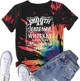 img 1 attached to Plus Size Women'S Tennessee Whiskey & Strawberry Wine T-Shirt - Short Sleeve Country Drinking Tee With HDLTE Design