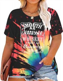 img 4 attached to Plus Size Women'S Tennessee Whiskey & Strawberry Wine T-Shirt - Short Sleeve Country Drinking Tee With HDLTE Design