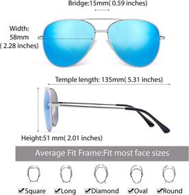 img 1 attached to EYEGUARD 2 Pack Бифокальные солнцезащитные очки для чтения для женщин и мужчин UV400 Защита Классические солнцезащитные очки-авиаторы