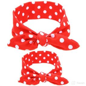 img 4 attached to ZOONAI Headband Newborn Headwear Polkadot