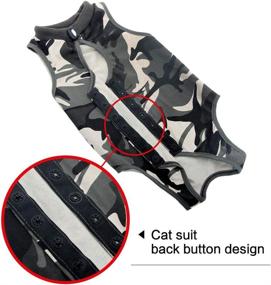 img 3 attached to 🐱 Professional Recovery Suit for Cats: Abdominal Wound and Skin Disease Care, E-Collar Alternative, Post-Surgery Clothing for Indoor Home Pets