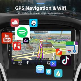 img 1 attached to Автомобильная стереосистема Podofo Android с CarPlay Android Auto для Ford Focus 2012-2017, 9-дюймовый емкостный сенсорный экран Автомобильное радио с GPS Bluetooth WiFi FM / RDS RCA USB Резервная камера Внешний микрофон SWC