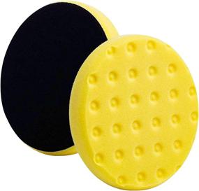 img 4 attached to 🔸 Enhance Your Polishing Process with Lake Country CCS Yellow Foam Cutting Pad, Hook-and-Loop Polishing Pad, 5.5