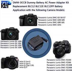 img 3 attached to F1TP DC Coupler Kit With USB-C BLC12 Dummy Battery, Replaces DMW-AC8 AC10 AC Power Adapter For Panasonic Lumix DMC-G5, G6, G7, GX8, G80, G81, G85, GH2, FZ300, FZ1000, FZ2000, FZ2500 Cameras