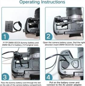 img 2 attached to F1TP DC Coupler Kit With USB-C BLC12 Dummy Battery, Replaces DMW-AC8 AC10 AC Power Adapter For Panasonic Lumix DMC-G5, G6, G7, GX8, G80, G81, G85, GH2, FZ300, FZ1000, FZ2000, FZ2500 Cameras