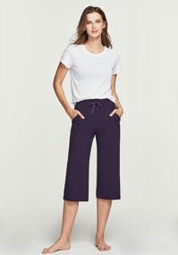 img 2 attached to Get Fit In Style With TSLA Women'S Capri Bootcut Yoga Pants - High Waist, Flared, And Packed With Pockets!