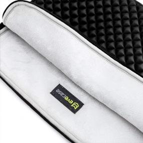 img 2 attached to 🖥️ Premium Laptop Sleeve Case: Evecase 17-17.3 inch Diamond Foam Splash & Shock Resistant Neoprene Universal Bag for Chromebook Ultrabook Notebook - Black