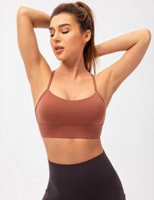 img 1 attached to Lavento Women'S Y-Back Sports Bra: Low Impact Workout & Yoga Bras With Spaghetti Straps & Padding