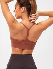 img 2 attached to Lavento Women'S Y-Back Sports Bra: Low Impact Workout & Yoga Bras With Spaghetti Straps & Padding