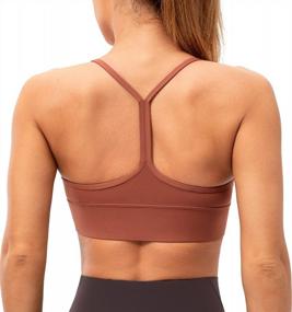 img 4 attached to Lavento Women'S Y-Back Sports Bra: Low Impact Workout & Yoga Bras With Spaghetti Straps & Padding