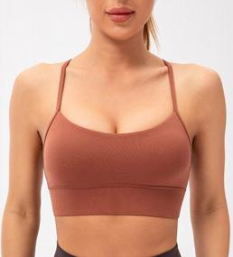 img 3 attached to Lavento Women'S Y-Back Sports Bra: Low Impact Workout & Yoga Bras With Spaghetti Straps & Padding