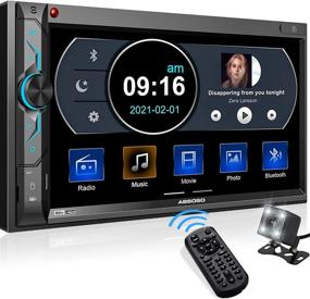 img 4 attached to 🚘 Автомагнитола ABSOSO Double Din с 7-дюймовым сенсорным HD-экраном - Автомобильная мультимедиа-система с Bluetooth аудио, возможностью громкой связи, PhoneLink, камерой заднего вида, USB/SD/Aux-входами, AM/FM радио и беспроводным пультом дистанционного управления