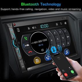 img 1 attached to 🚘 Автомагнитола ABSOSO Double Din с 7-дюймовым сенсорным HD-экраном - Автомобильная мультимедиа-система с Bluetooth аудио, возможностью громкой связи, PhoneLink, камерой заднего вида, USB/SD/Aux-входами, AM/FM радио и беспроводным пультом дистанционного управления