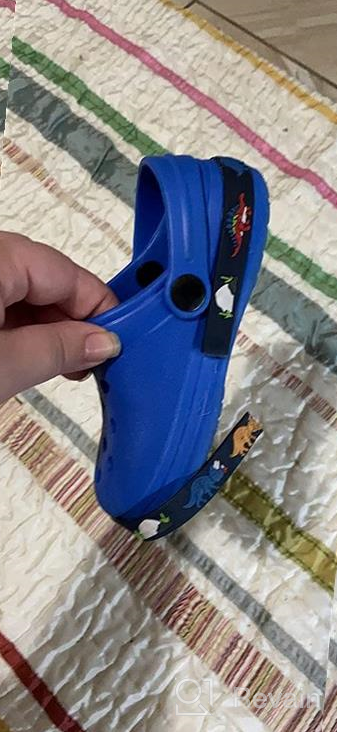 img 1 attached to 👟 Comfortable Excavator Boys' Sandals: Lightweight & Non-Slip Clogs for Children review by Todd Lowry