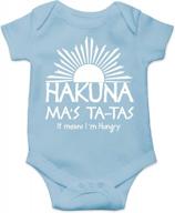 hakuna ma's ta-tas toddler romper - novelty infant one-piece bodysuit with funny parody design by cbtwear логотип