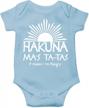 hakuna ma's ta-tas toddler romper - novelty infant one-piece bodysuit with funny parody design by cbtwear logo
