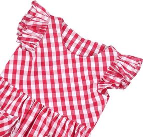 img 1 attached to 👗 Flofallzique Gingham Pockets Toddler Sundress for Girls' Clothing: Stunning and Stylish Dresses